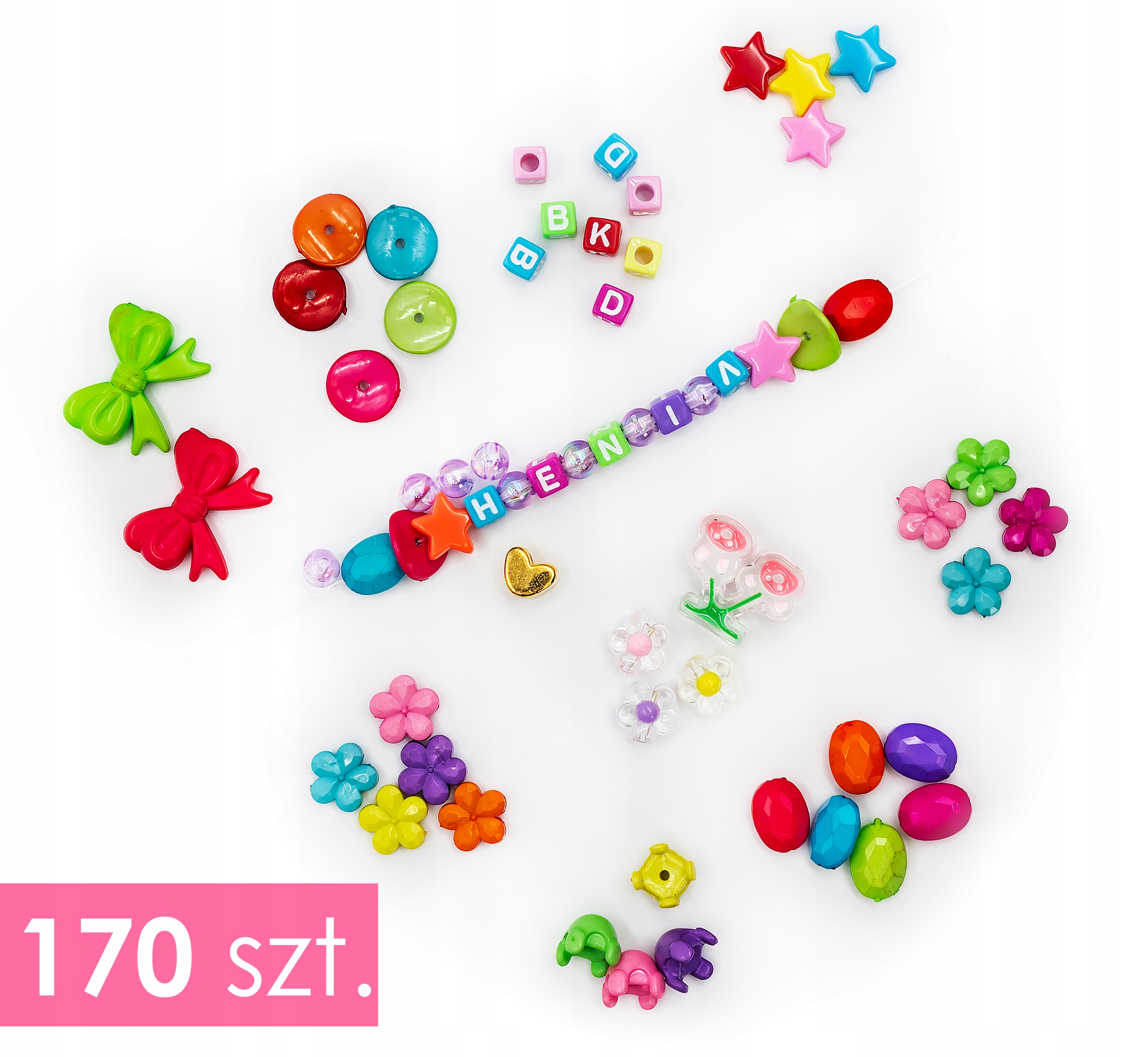 Zestaw koralików do tworzenia biżuterii Sapphire Kids SK-133