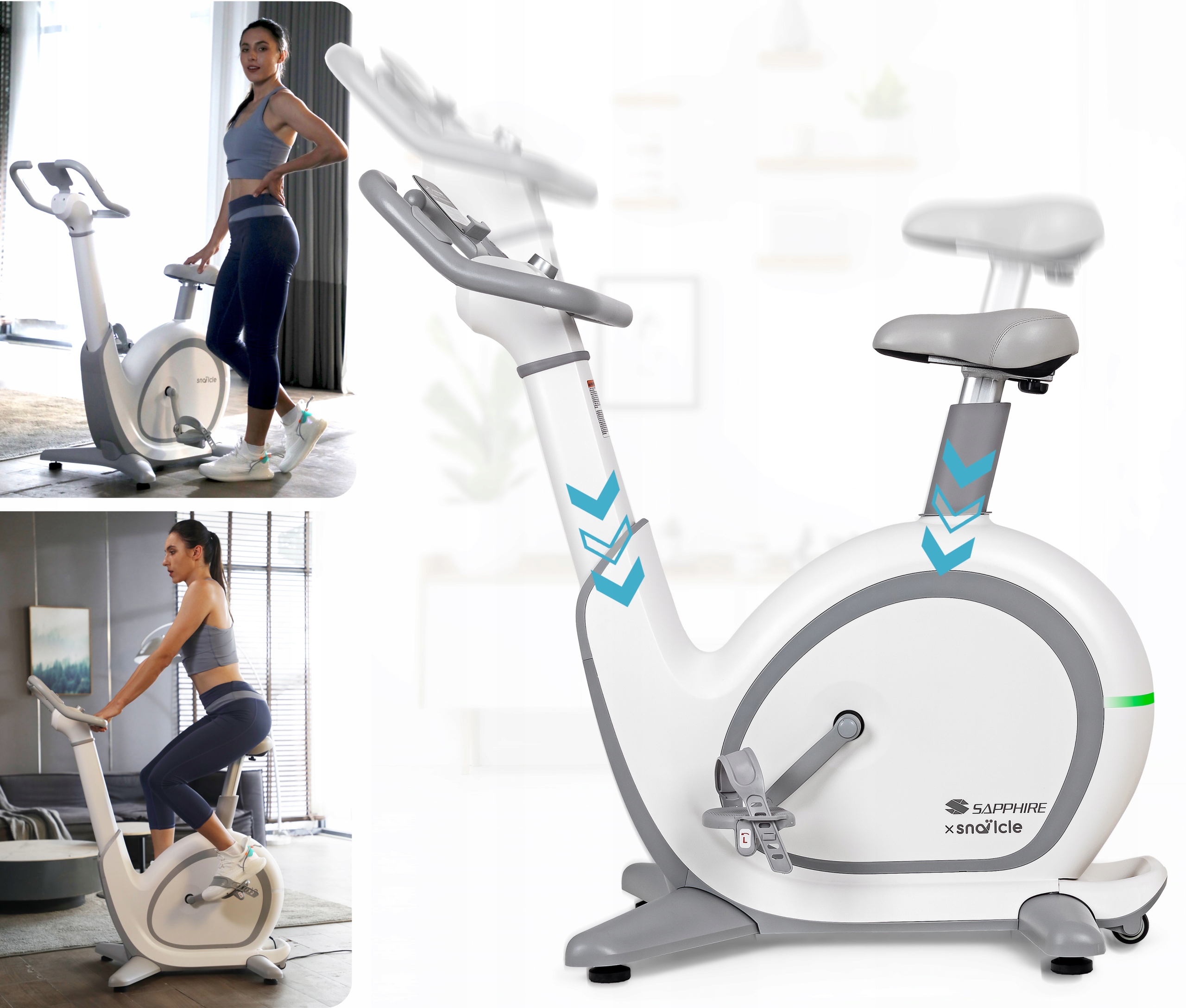 Rower elektromagnetyczny Sapphire SNAILCLE S1