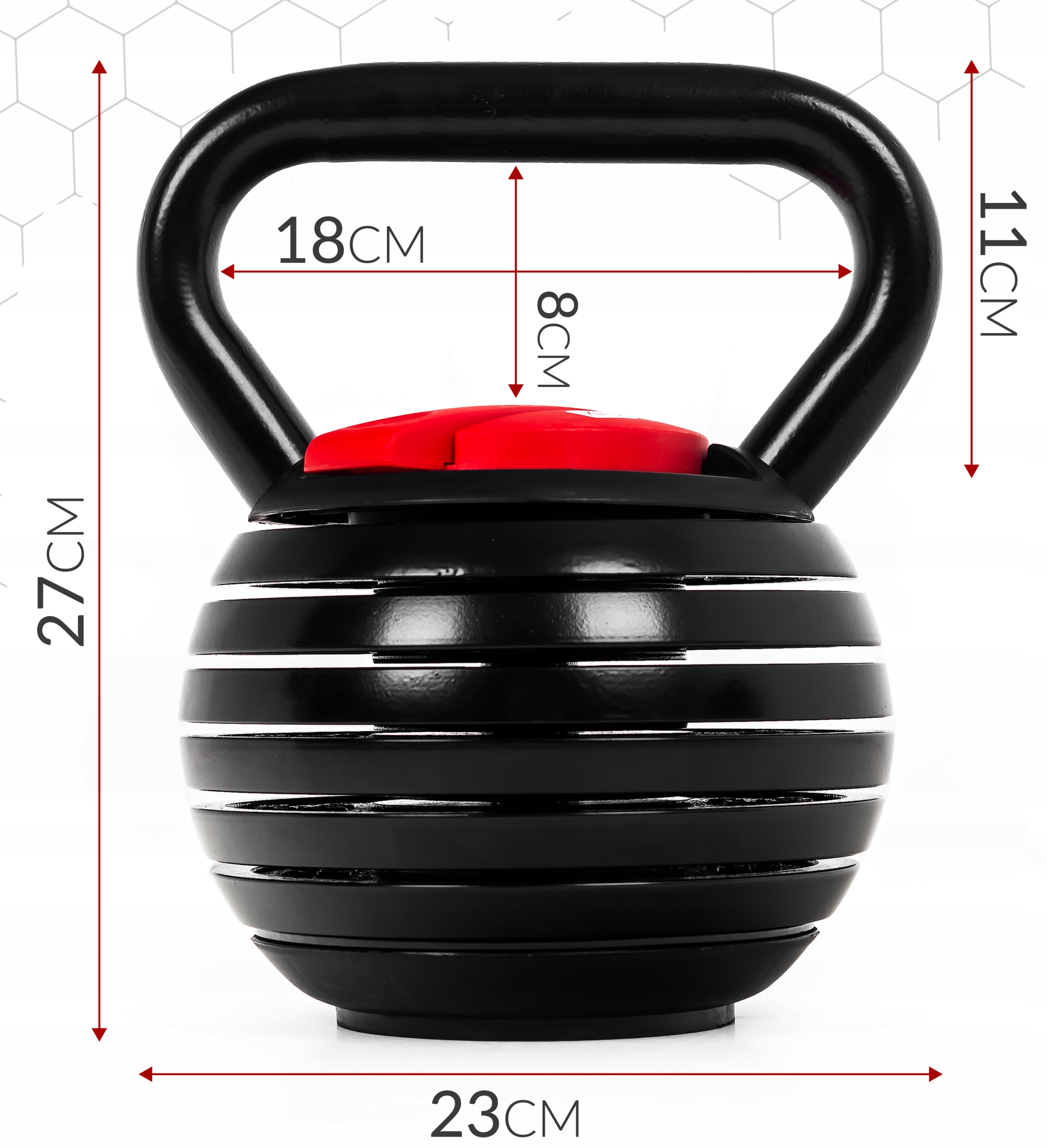 Kettlebell regulowany Sapphire SG-1018 3,5-18 kg