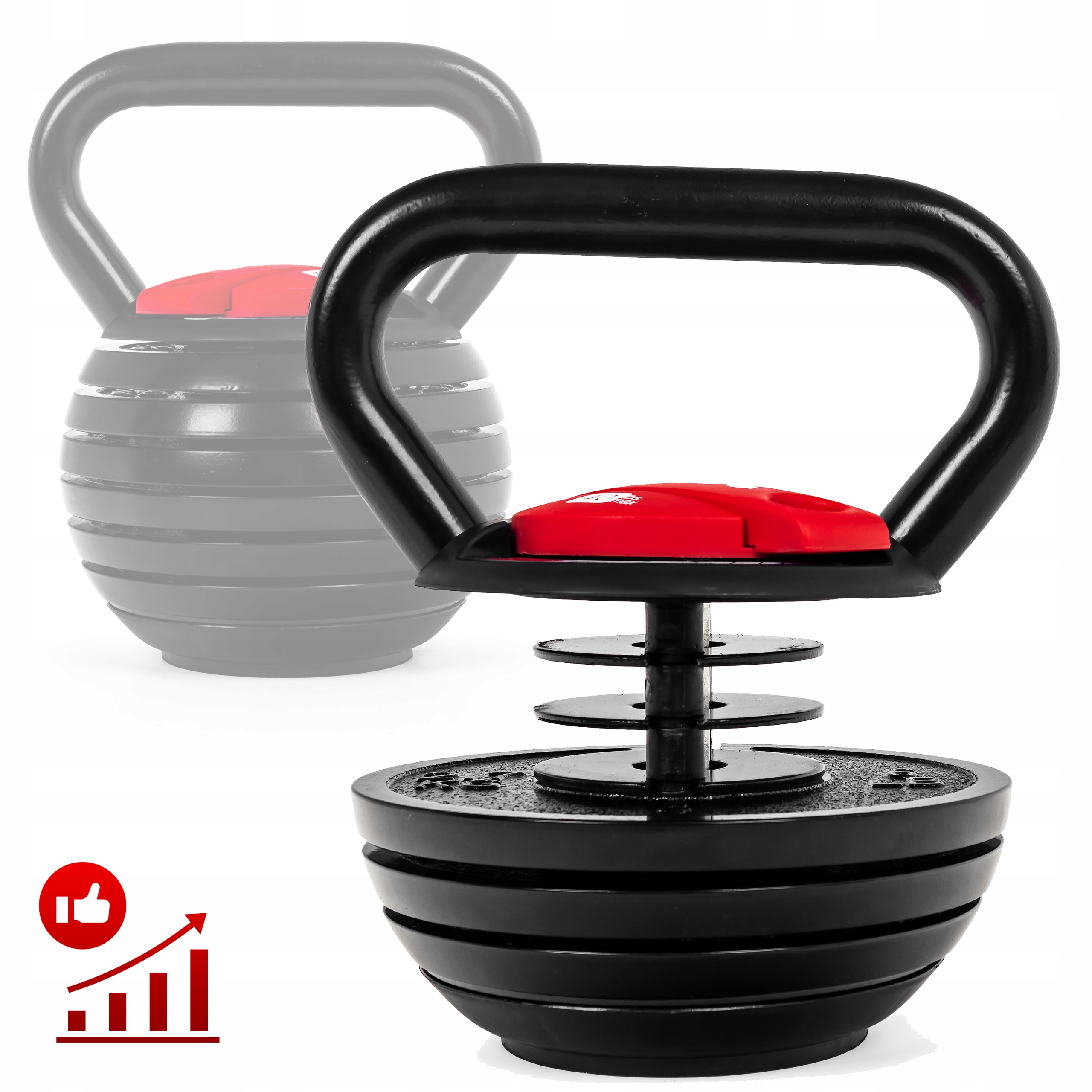 Kettlebell regulowany Sapphire SG-1018 3,5-18 kg