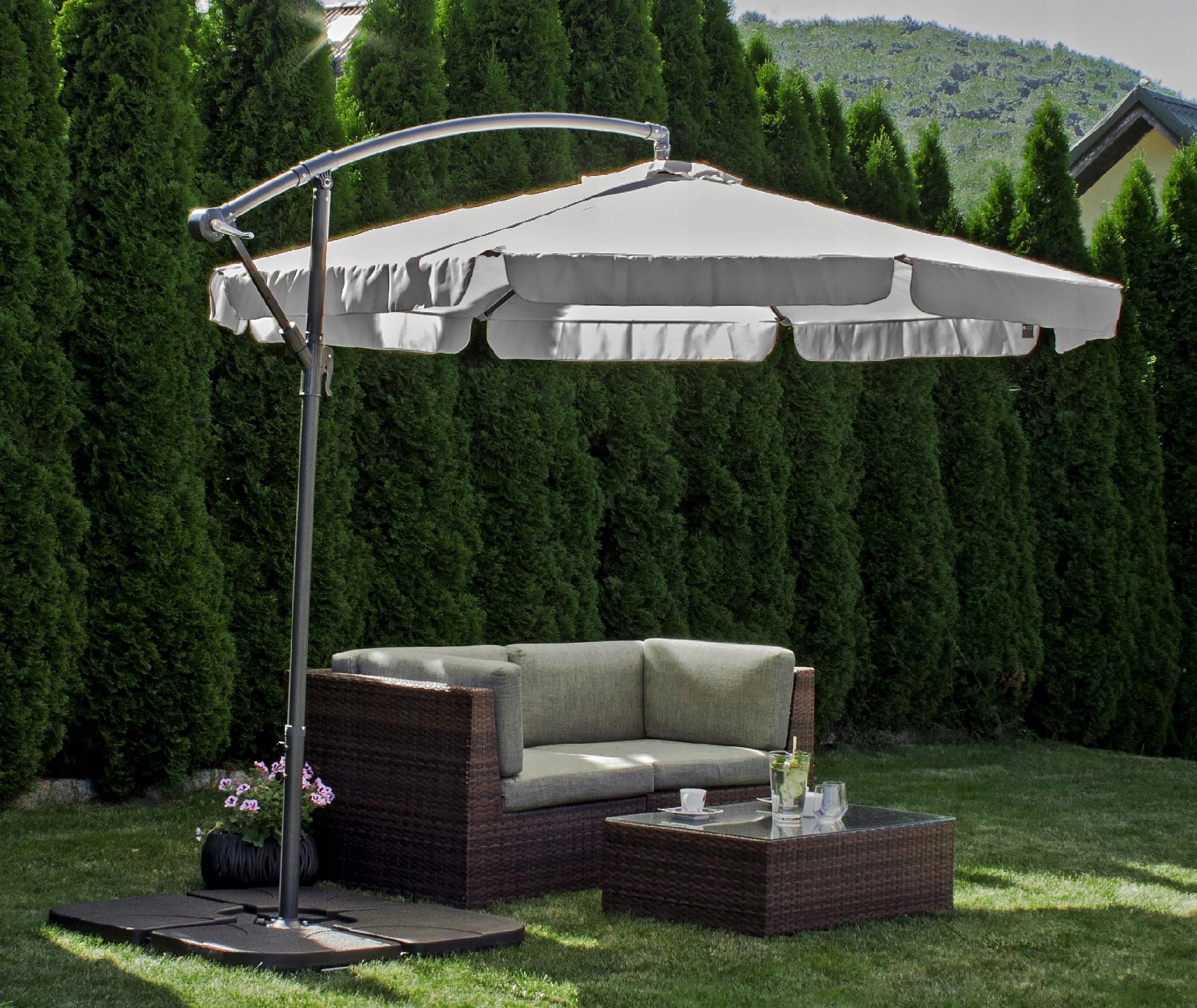 Duży parasol ogrodowy oświetlenie LED Sapphire ST-2060 Calipo 350 cm