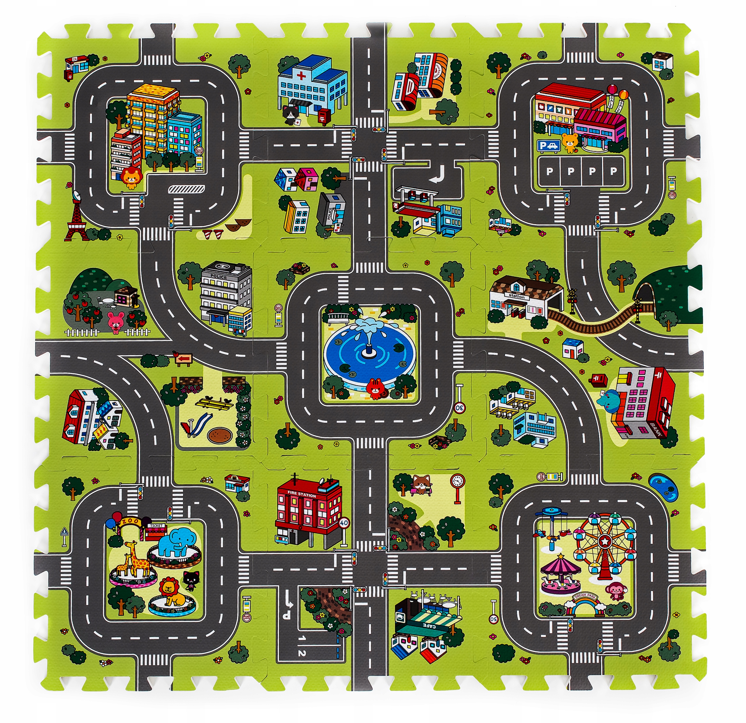 Podłogowa mata puzzle dla dzieci Sapphire Kids SK-93 - WAY