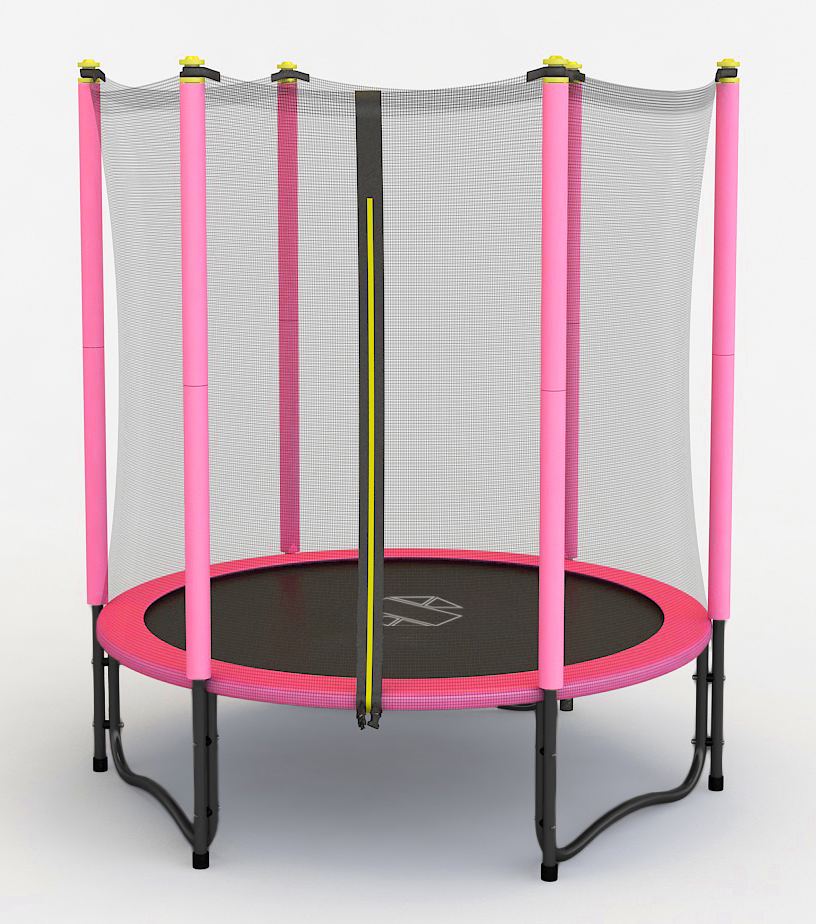 Trampolina Sapphire 4.6 FT 140 cm różowa z kategorii Zabawki dla dziewczynek, marka Sapphire 