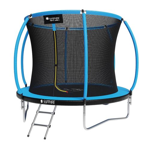 Trampolina Sapphire ST-1010W 10FT 312 cm z siatką wewnętrzną + drabinka GRATIS - niebieska