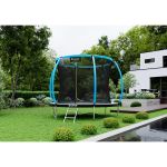 Trampolina Sapphire ST-8080W 8FT 252 cm z siatką wewnętrzną + drabinka GRATIS - niebieska