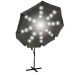 Duży parasol ogrodowy oświetlenie LED Sapphire ST-2060 Calipo 350 cm - szary